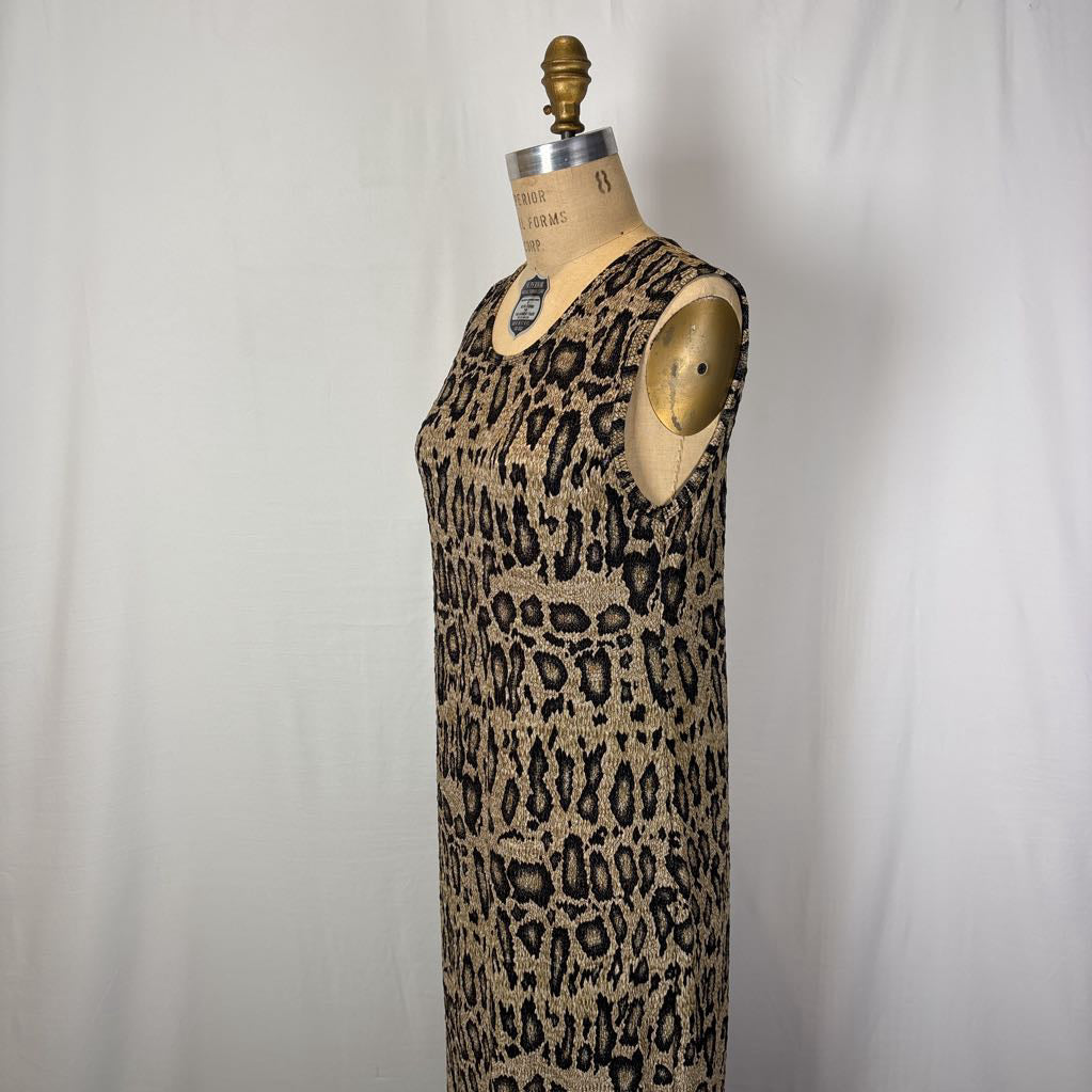 Y2K Pleat Pleat by Rafael Sleeveless Maxi Dress