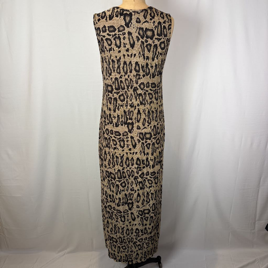 Y2K Pleat Pleat by Rafael Sleeveless Maxi Dress
