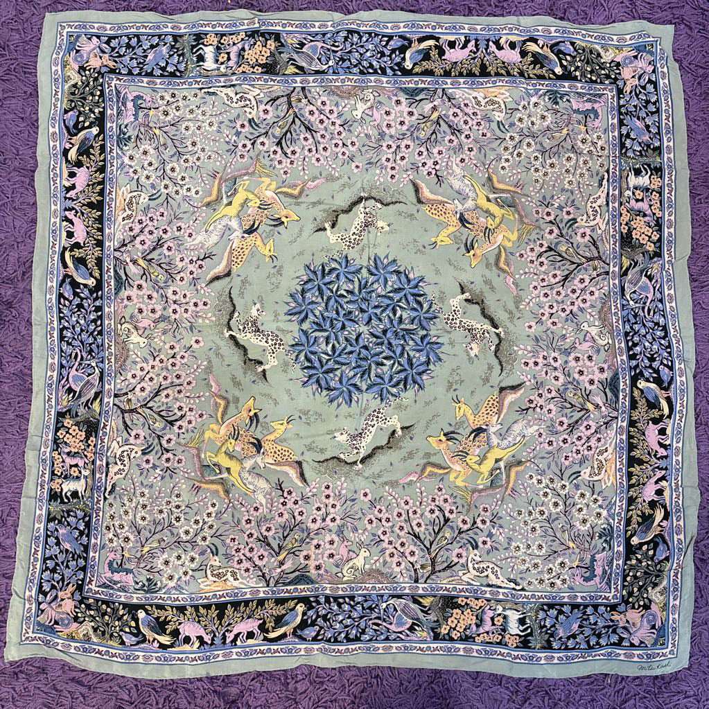 Vintage MitsuKoshi Silk Scarf