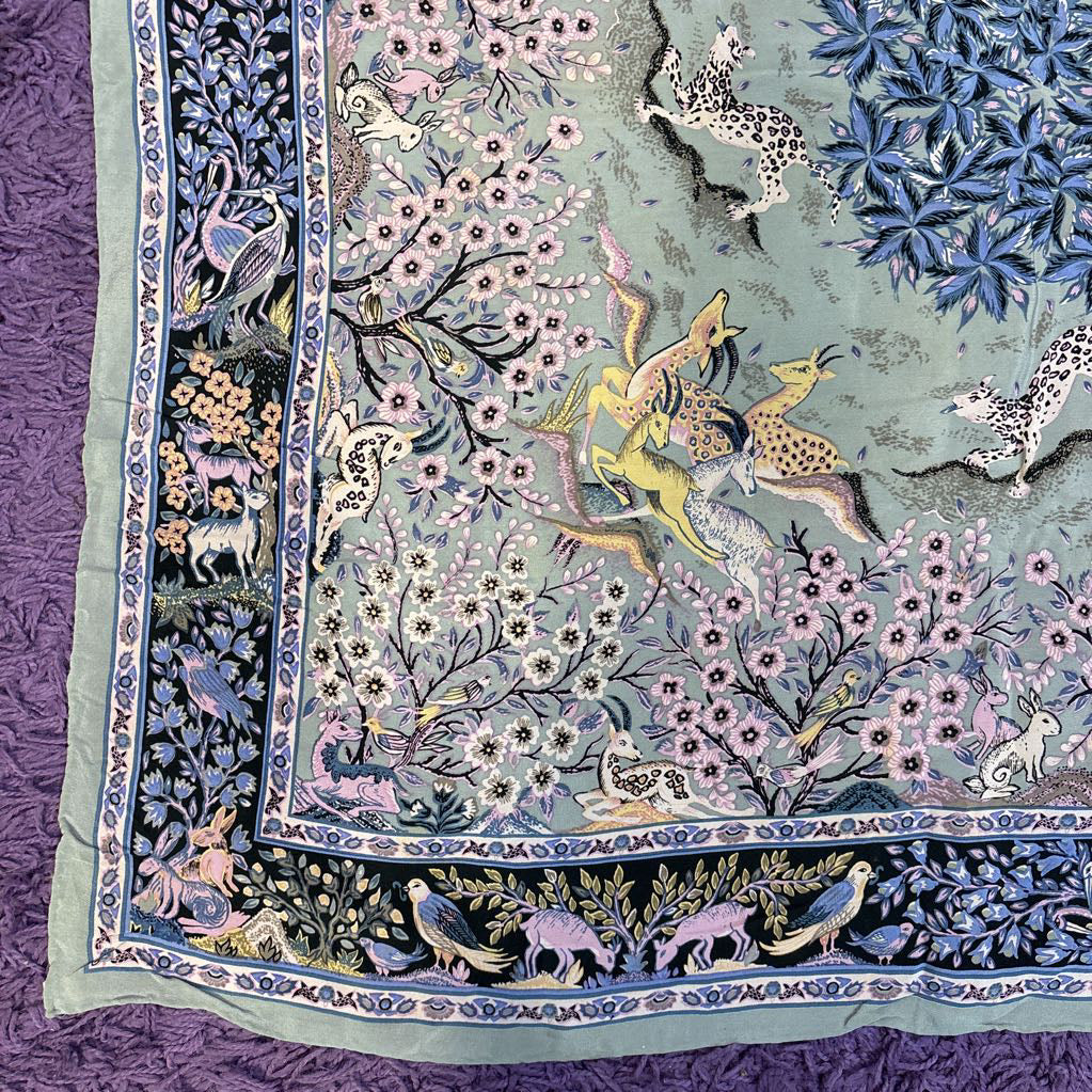 Vintage MitsuKoshi Silk Scarf