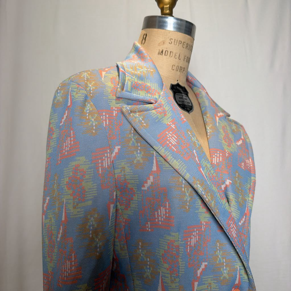 70s That Girl Double Knit Blazer