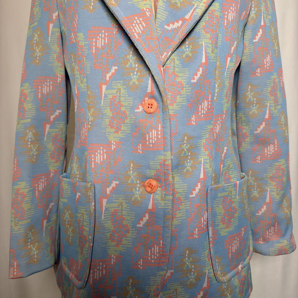 70s That Girl Double Knit Blazer