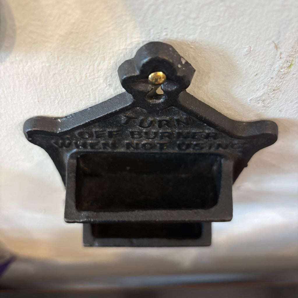 1899 Antique Wall Match Holder
