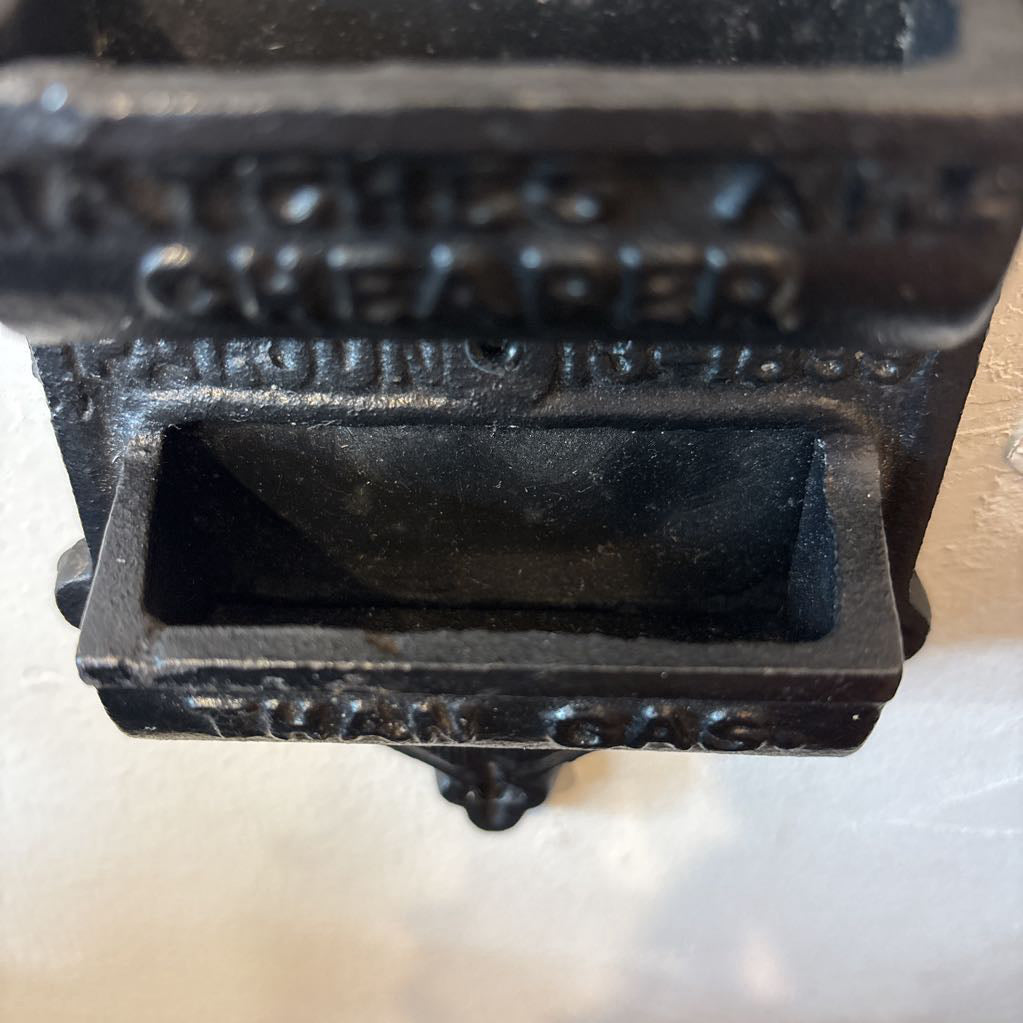 1899 Antique Wall Match Holder