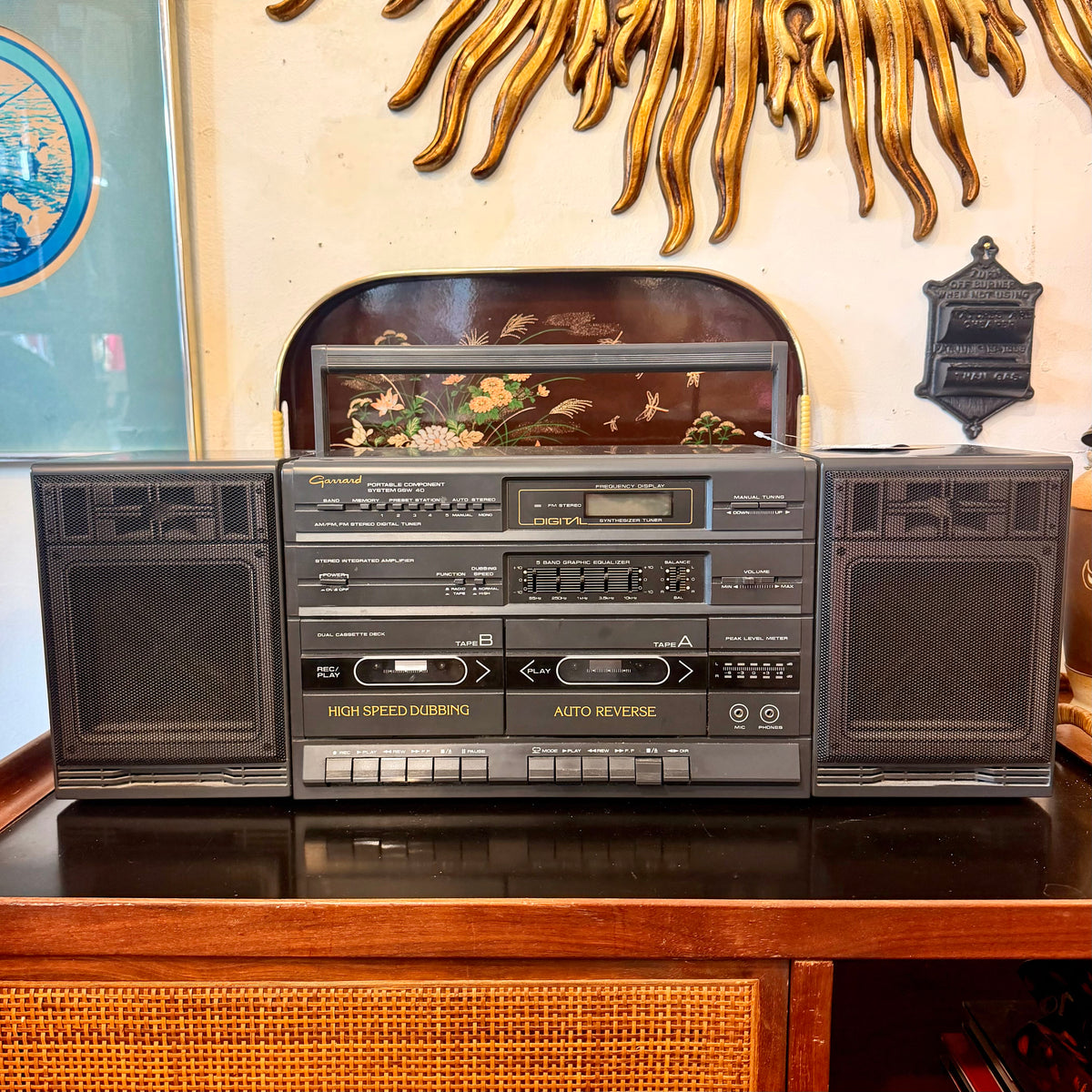 1980 Portable Dual Cassette Boombox