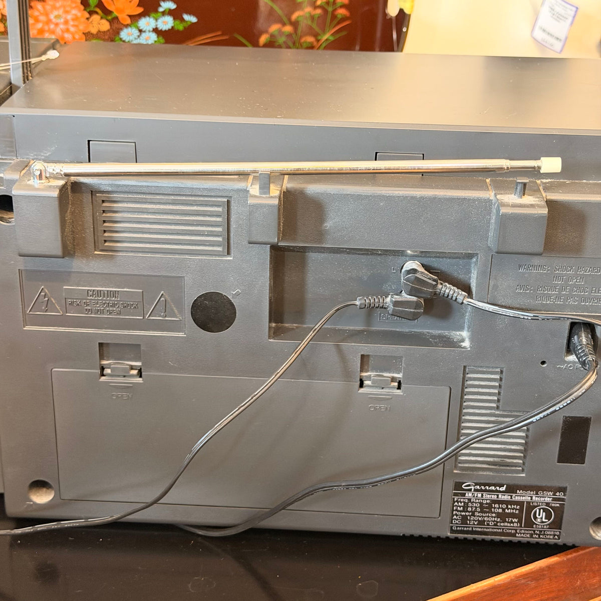 1980 Portable Dual Cassette Boombox