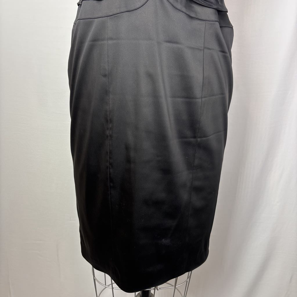 Y2K Cache Black Halter Bodycon Evening Dress - New With Tags
