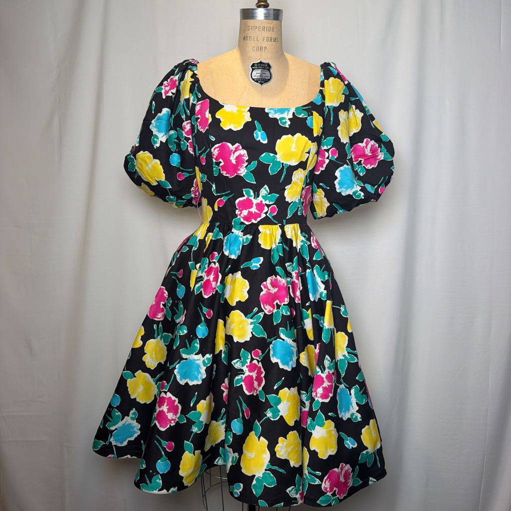 1980s Bold Victor Costa Mini Dress