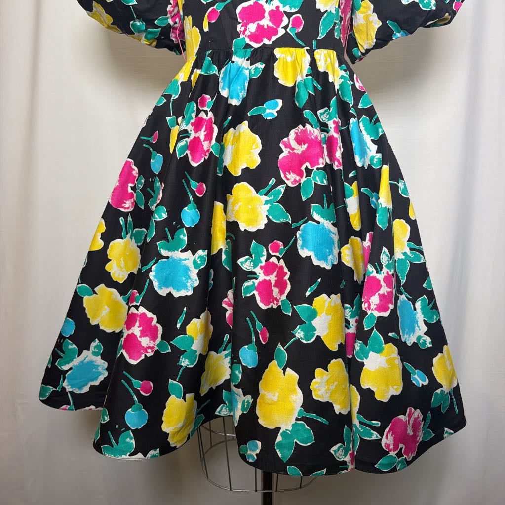 1980s Bold Victor Costa Mini Dress