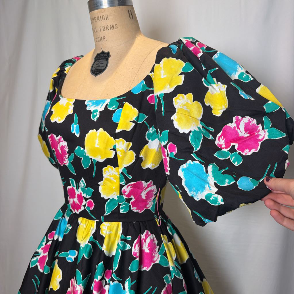 1980s Bold Victor Costa Mini Dress