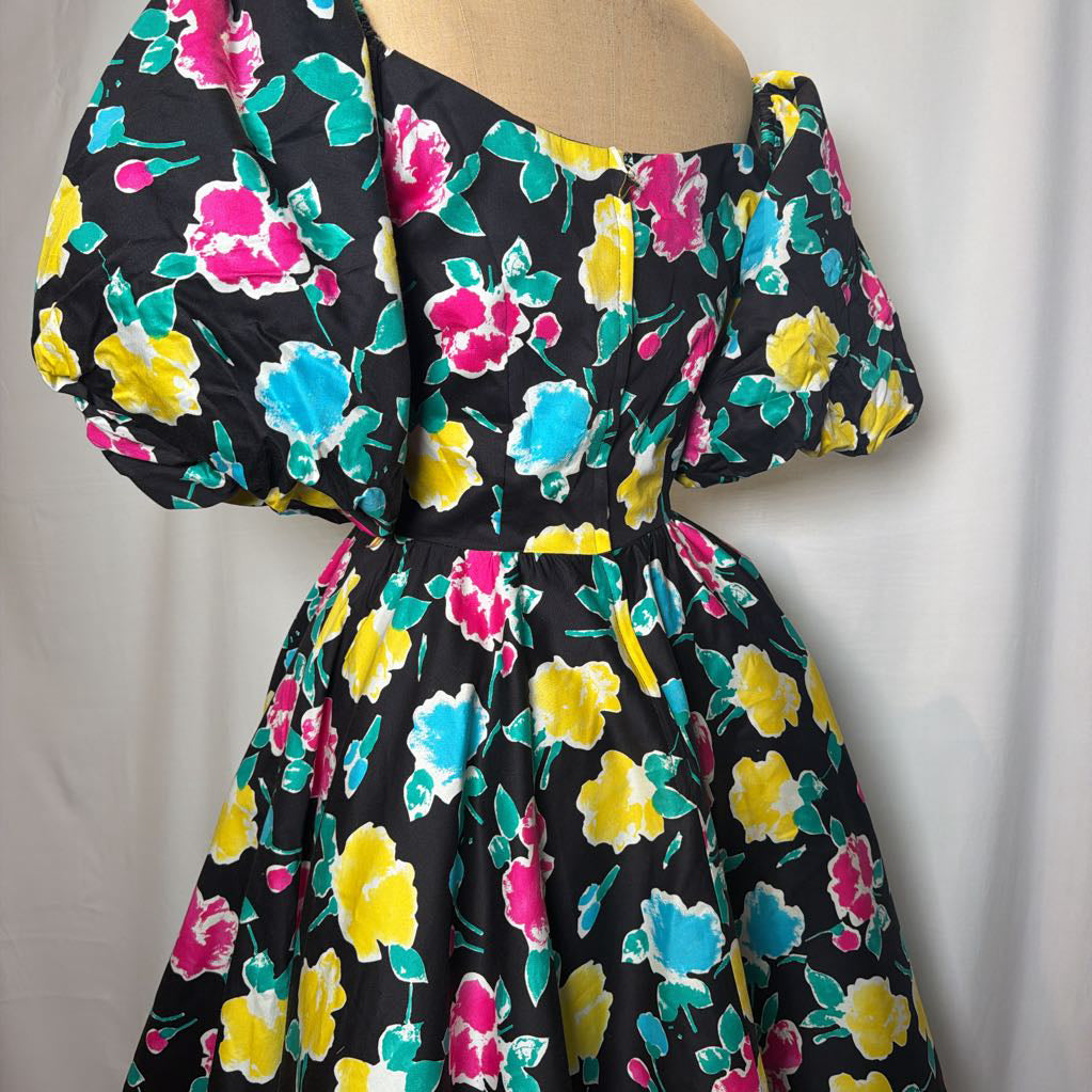 1980s Bold Victor Costa Mini Dress