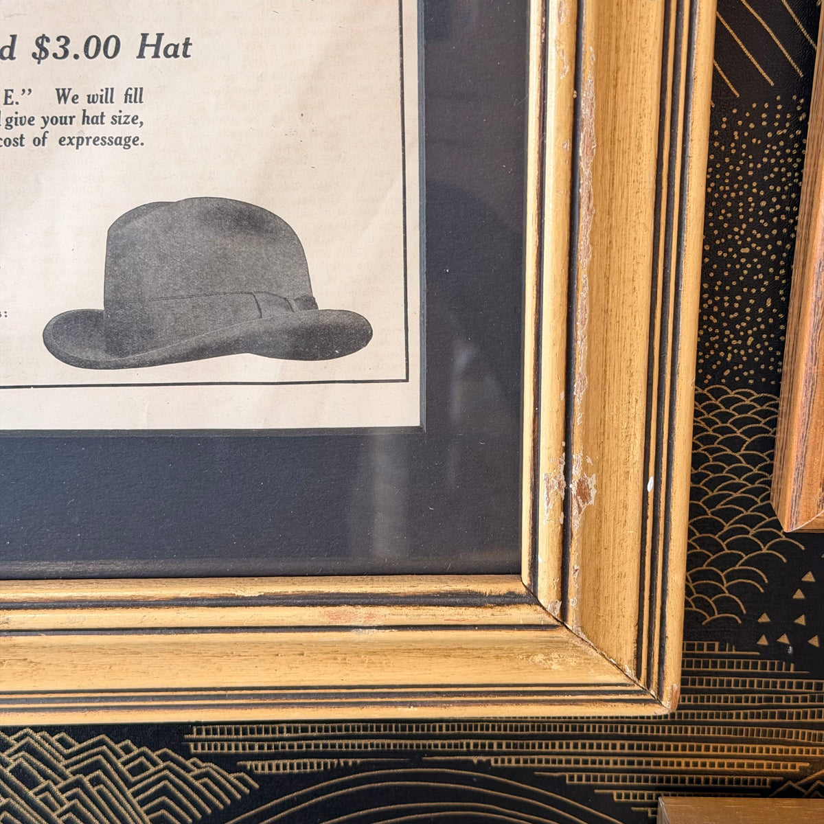 1909 Framed Ad Hats J.C. Leyendecker