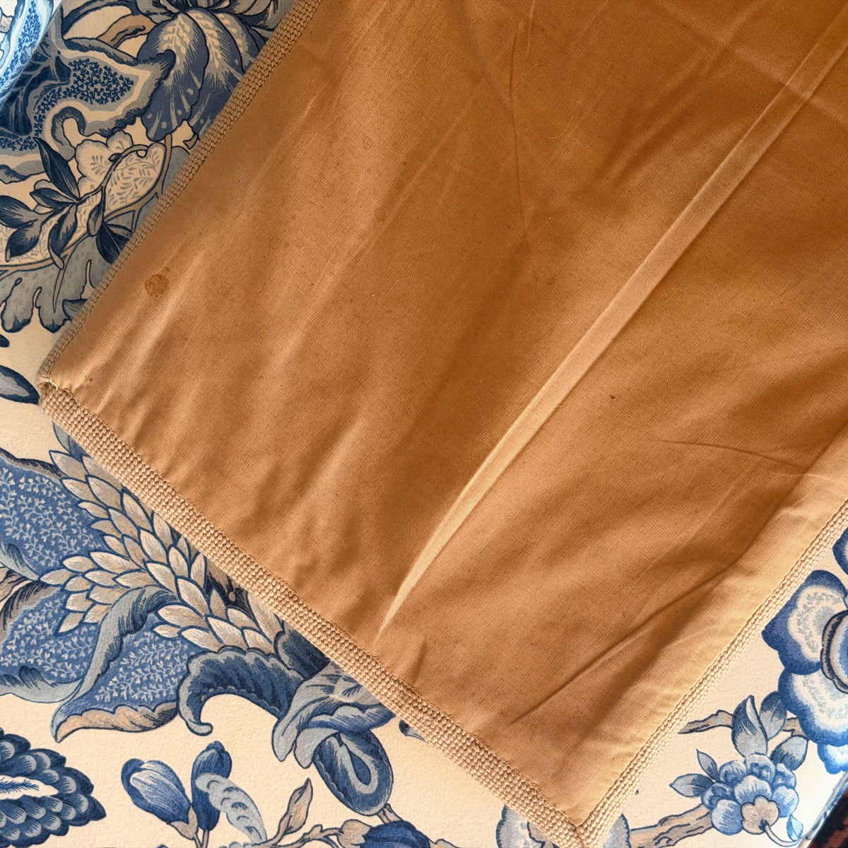 Handmade Cross-Stitched Seat Cushion