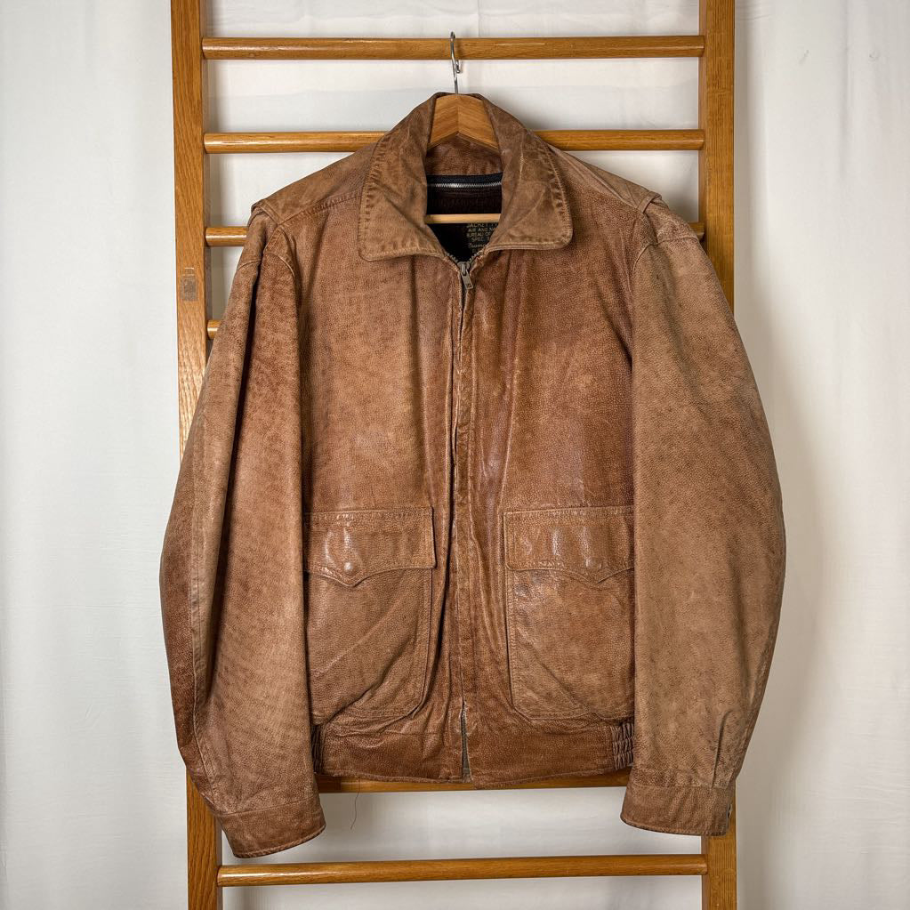 1980s Leather Flight Jacket