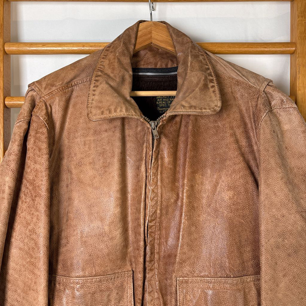 1980s Leather Flight Jacket