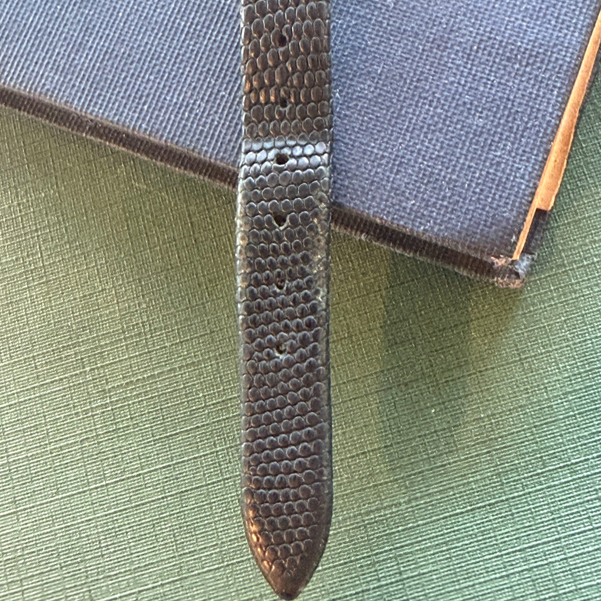 Showing the tip of the band